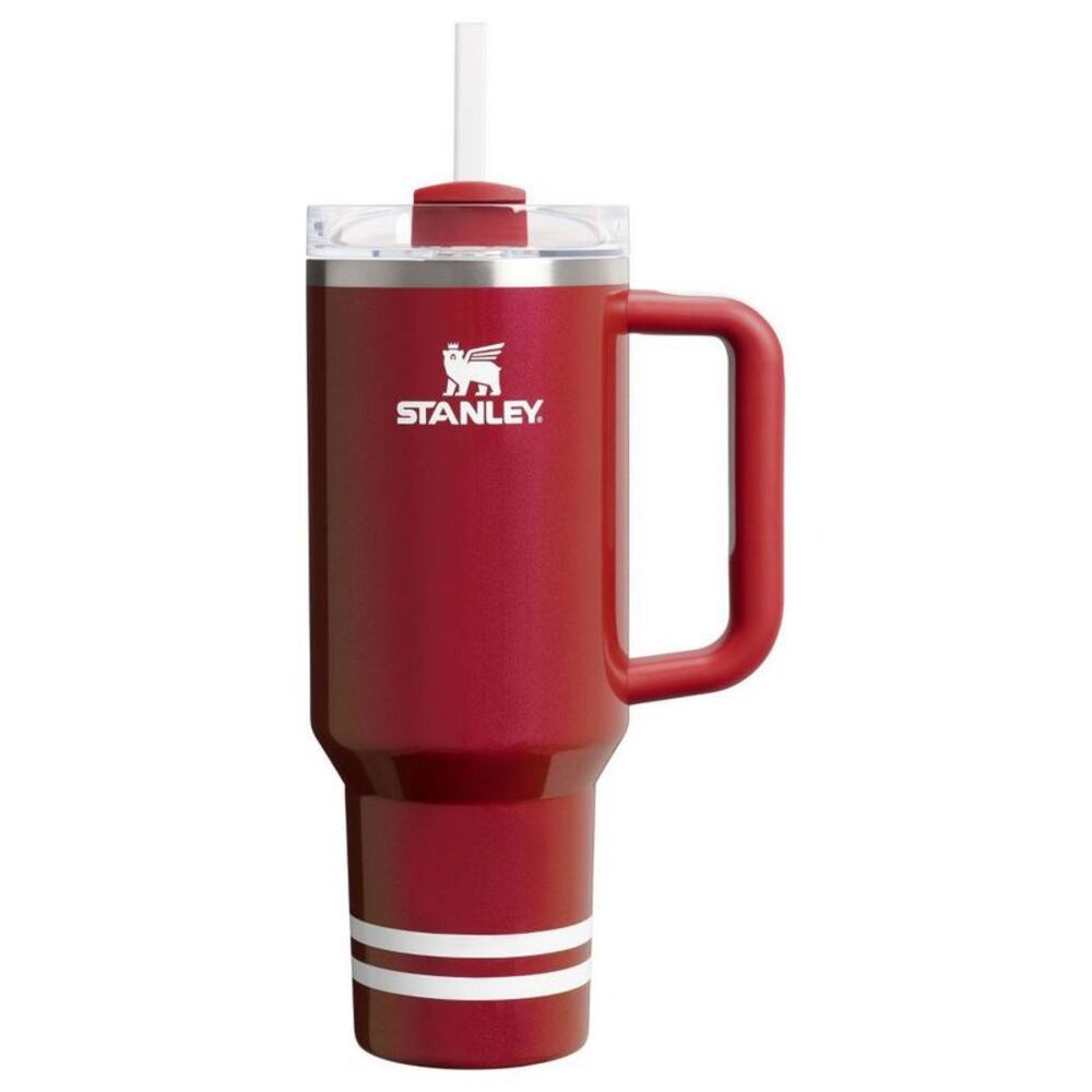 Stanley 40 oz Stainless Steel H2.0 Quencher Tumbler - Red Shimmer